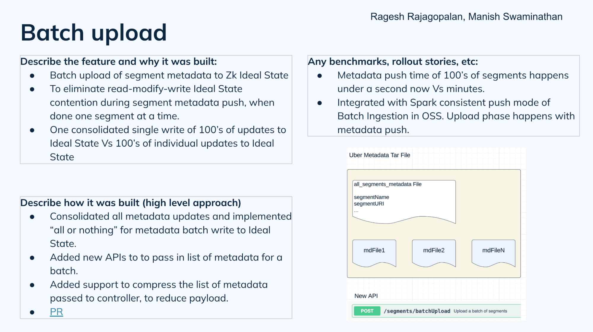 Batch upload in Apache Pinot