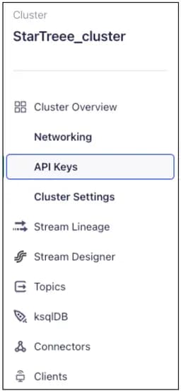 Confluent Api Keys Nav