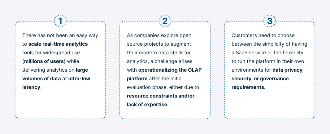 Trio of challenges delivering ultra-low latency real-time analytics at scale