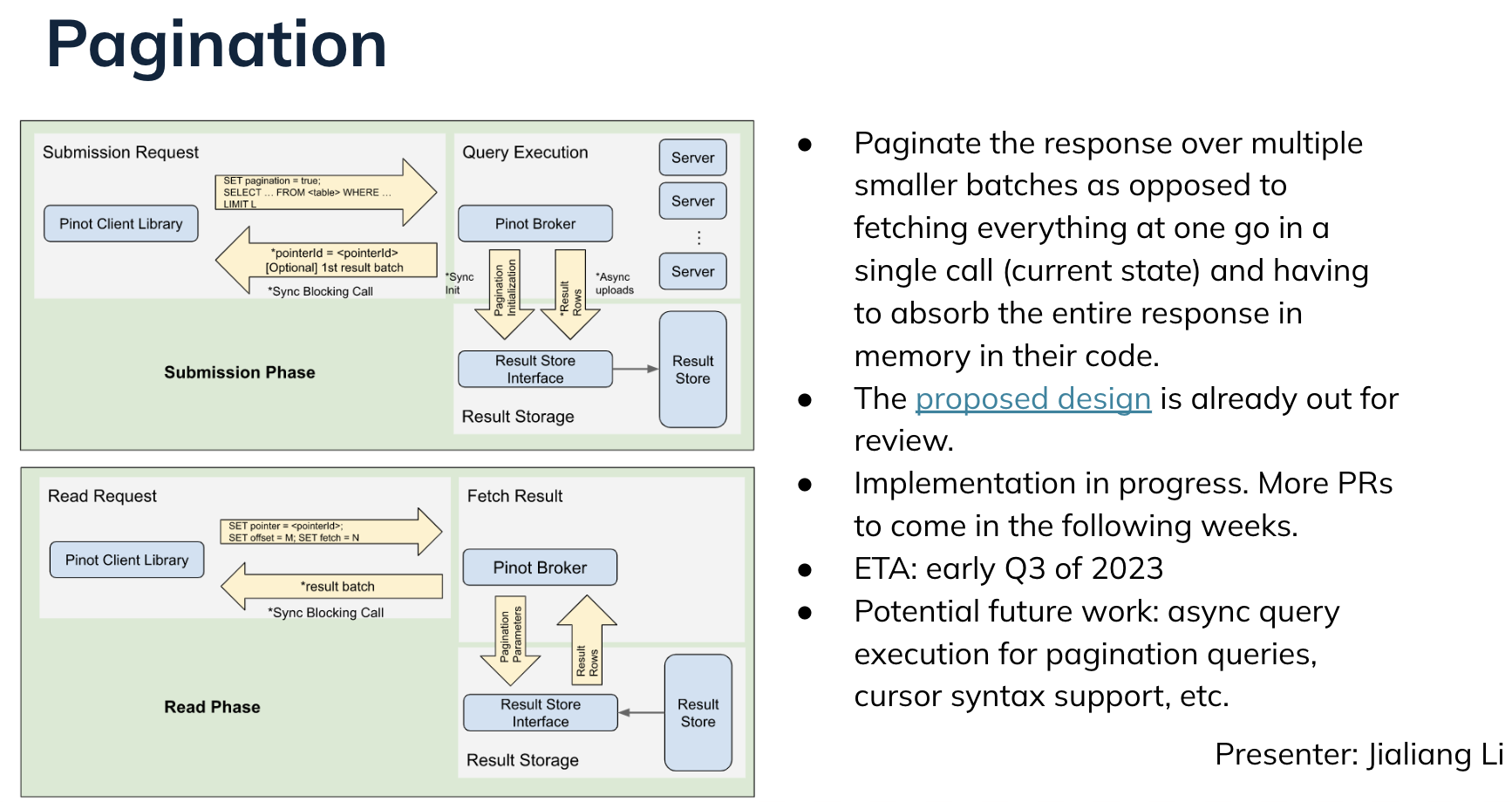 Apache Pinot Pagination