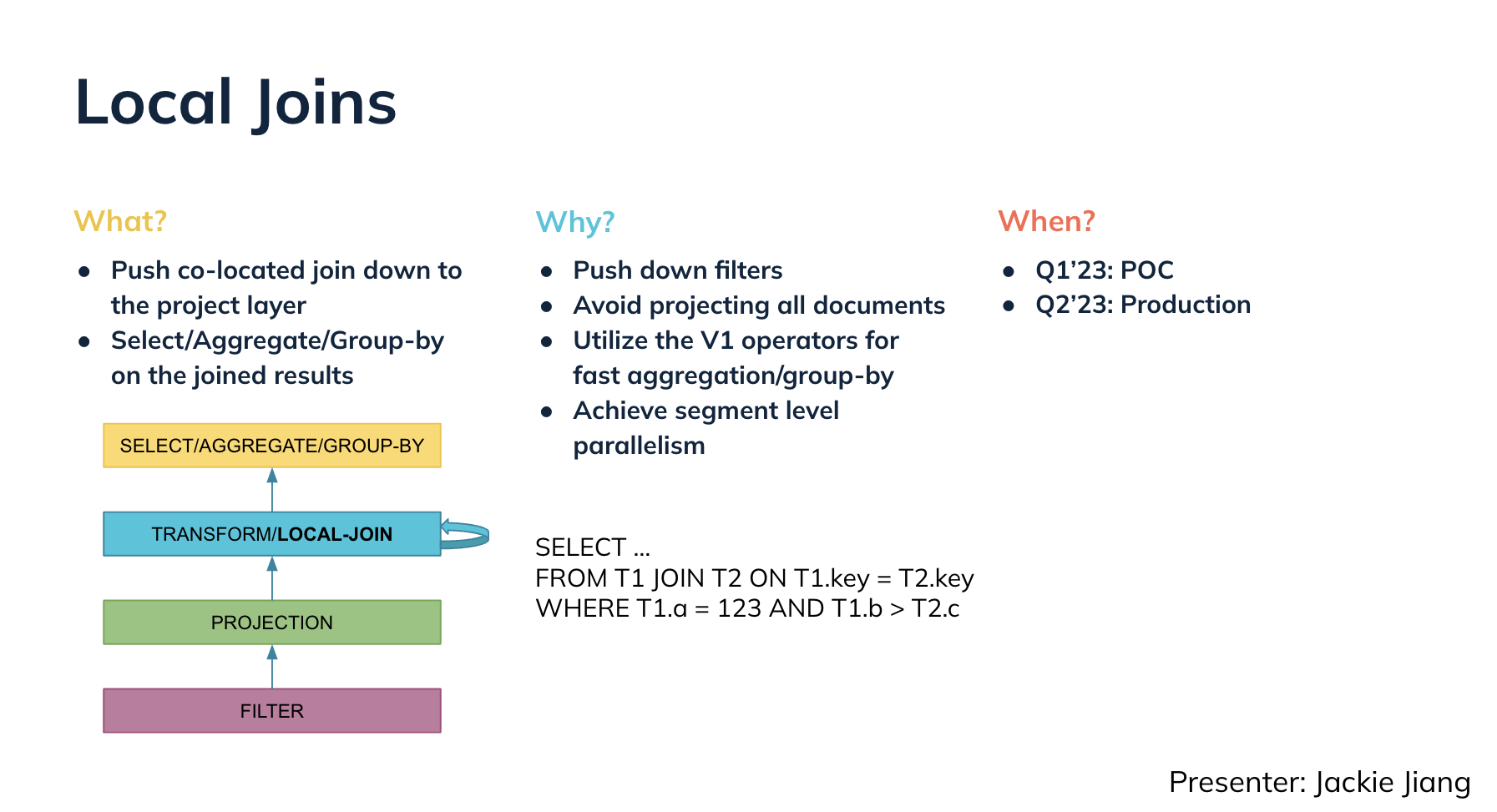 Apache Pinot Local Joins 2023 Roadmap