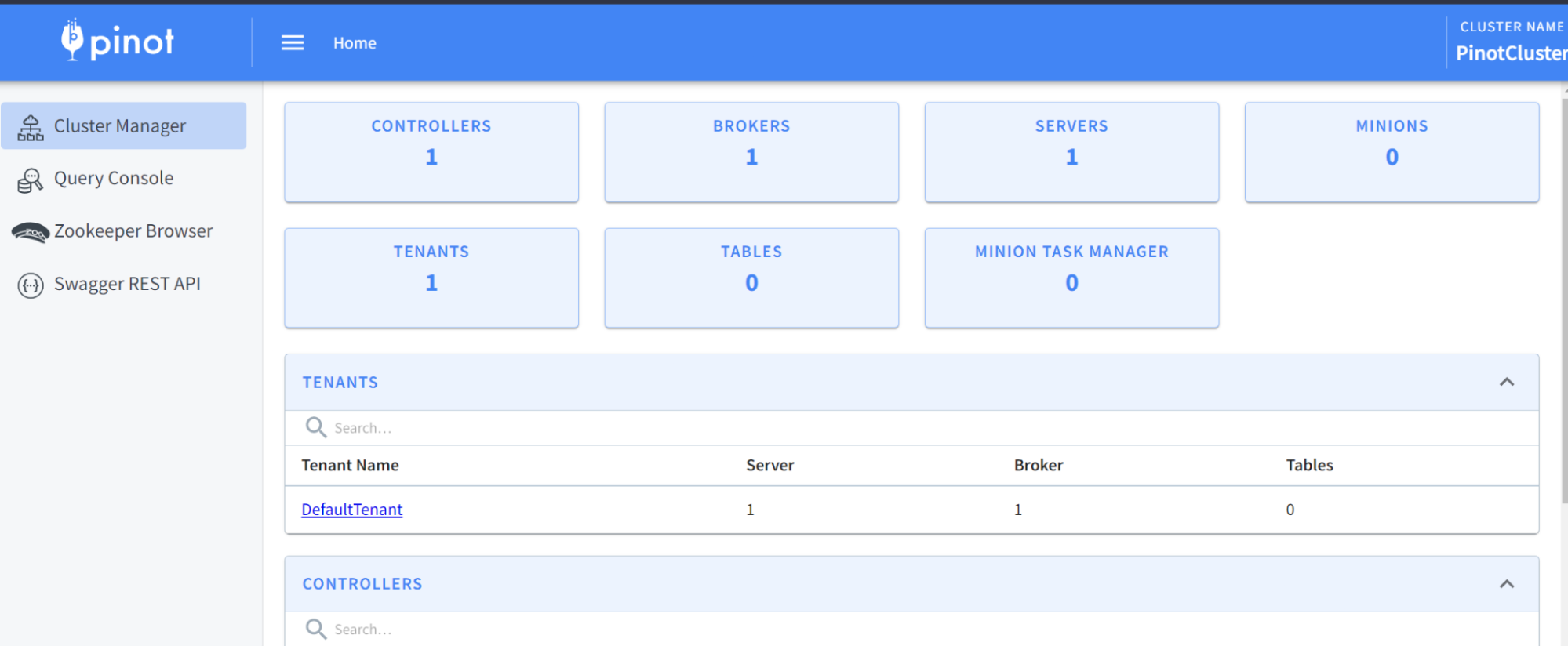 Pinot data explorer