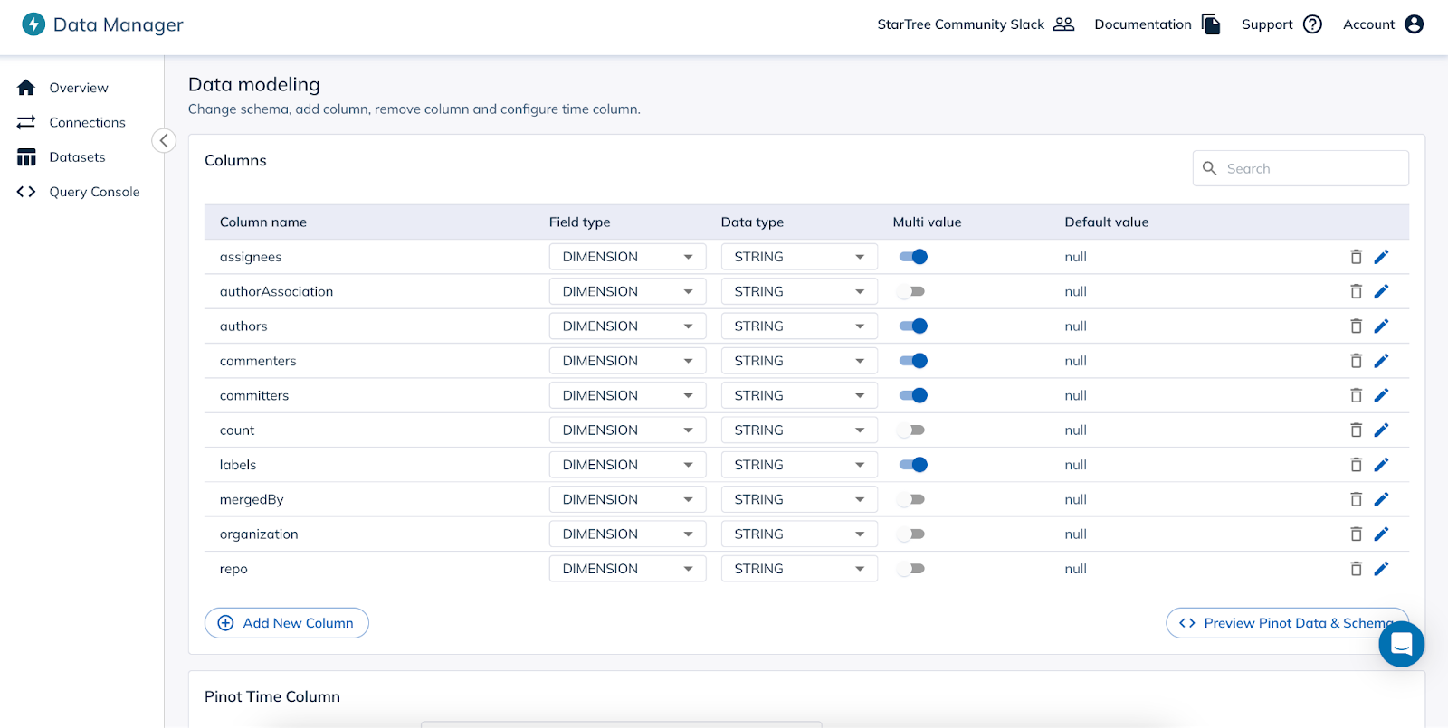 Data modeling with StarTree Data Manager