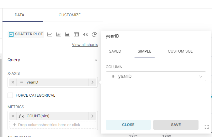 How to set up a new chart with Apache Pinot and Superset